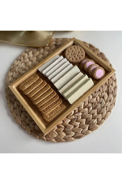 SepetBudur Bamboo Multi-Purpose Organizer Presentation Tray (33 Cm X 22 Cm) Royaleks-81287