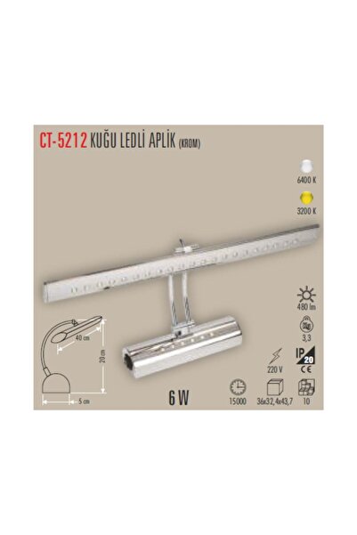 Cata Ct-5212 7w Beyaz Ledli Kuğu Aplik