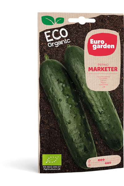 EURO GARDEN Organic Cucumber (Pepino Marketer) Premium Quality Seeds Made in ...