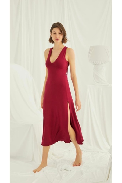 NightLove فستان نوم بفتحة وحزام من موناميز 18482