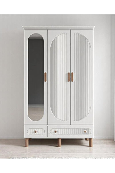 miracool Milen 3 Kapılı Dolap / %100 MDF / Ücretsiz Kurulum