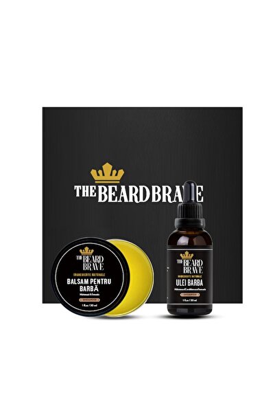 The Beard Brave Beard Set - Oil & Balm/Wax 2x30ml, Santal (Sandalwood) Scent