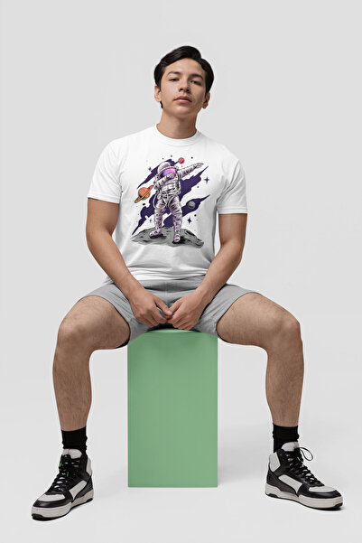 Bigonya Golcü Astronaut Printed, Unisex Design T-Shirt