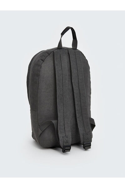 LC Waikiki Anthracite Plain Zippered Men's Backpack