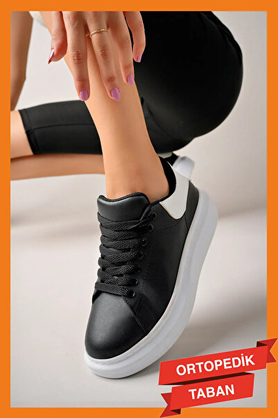 Baybonza حذاء لويس أ كوستا LC101 أسود خلفي أبيض BT برباط للنساء