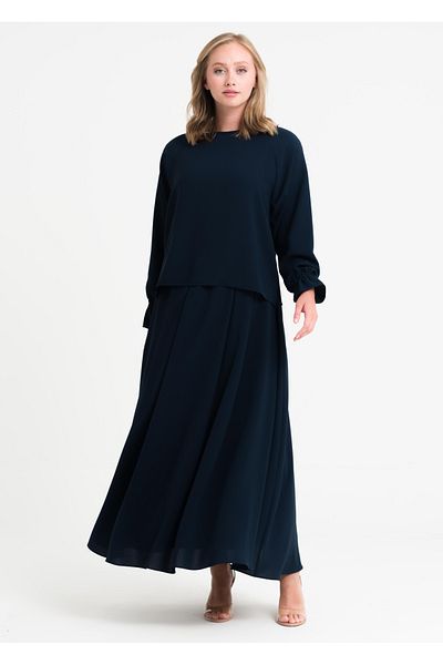 Armağan Raglan Sleeve Skirt Suit