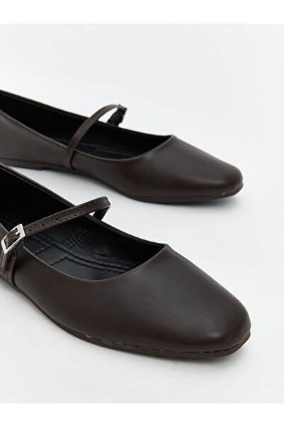 LC Waikiki Timeless Recommendations from Timeless Store |   Leather Look Women's Ballerina Shoes