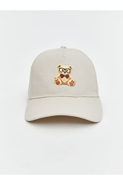 LC Waikiki اصنع أسلوبك مع قبعة نسائية من UZG Store Beige Bear مطبوع