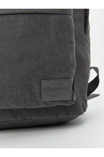 LC Waikiki Anthracite Plain Zippered Men's Backpack