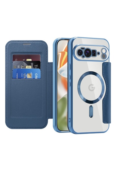 Techsuit Husă pentru Google Pixel 10 Pro XL - SmartMag Book Case - Albastră