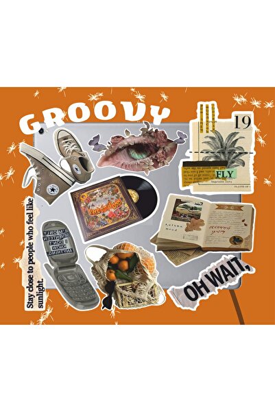 Hediyeni Al مجموعة ملصقات جمالية جريئة |   كمبيوتر محمول Ajanda دفتر ملاحظات ...