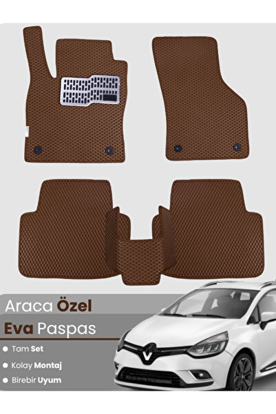 stiloto مجموعة كاملة من سجادة EVA المتوافقة مع Renault Clio 4 Station Wagon (...