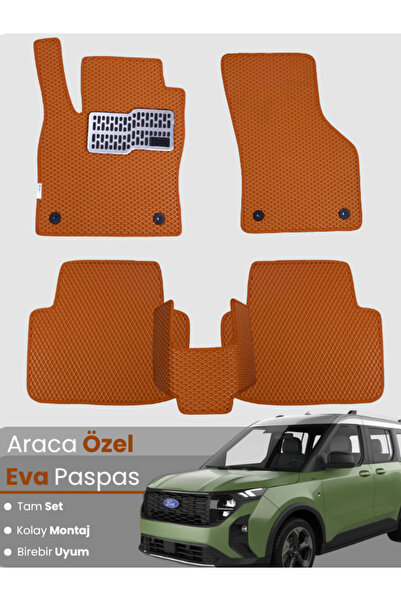 Guerrino مجموعة كاملة من سجادة EVA المتوافقة مع Ford Courier (2024-2025) - مط...