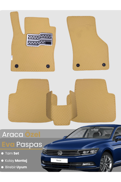 stiloto مجموعة كاملة من سجادة EVA المتوافقة مع سيارة Volkswagen Passat B8 (20...