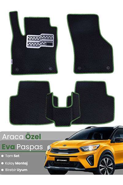 stiloto مجموعة كاملة من سجادة EVA المتوافقة مع Kia Stonic (2017-2025) - مطابق...