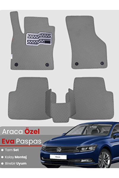 stiloto مجموعة كاملة من سجادة EVA المتوافقة مع سيارة Volkswagen Passat B8 (20...