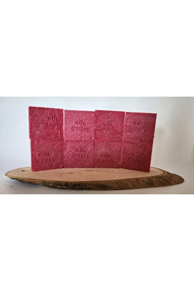 ForWhat مجموعة صغيرة من 8 قطع من الصابون الطبيعي المصنوع يدويًا برائحة الورد كهدية للمكتب المنزلي