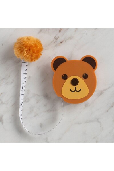 ForWhat 150cm Brown Cute Style Bag Type Tape Measure for Office Home Office Hobby Workshop
