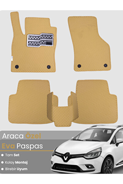 stiloto مجموعة كاملة من سجادة EVA المتوافقة مع Renault Clio 4 Station Wagon (...