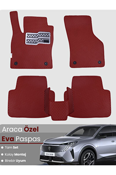 Guerrino مجموعة كاملة من سجادة EVA المتوافقة مع بيجو 3008 Hybrid (2024-2025) ...