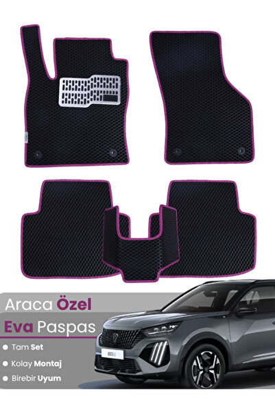 stiloto مجموعة كاملة من سجادة EVA المتوافقة مع بيجو 2008 الكهربائية (2023-202...