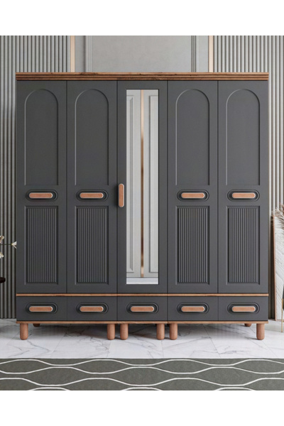 miracool Otto 5 Kapılı Dolap / %100 MDF