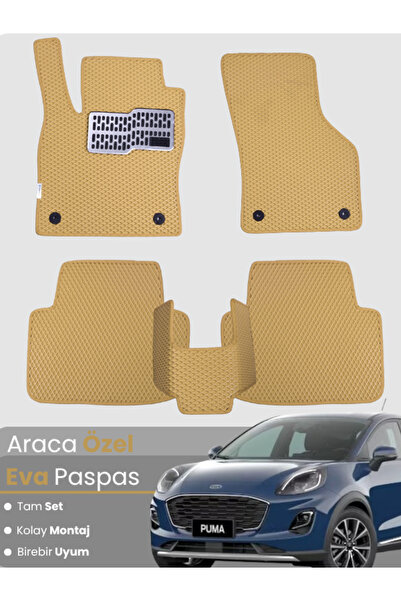 Guerrino مجموعة كاملة من سجادة EVA المتوافقة مع Ford Puma (2020-2024) - مطابق...