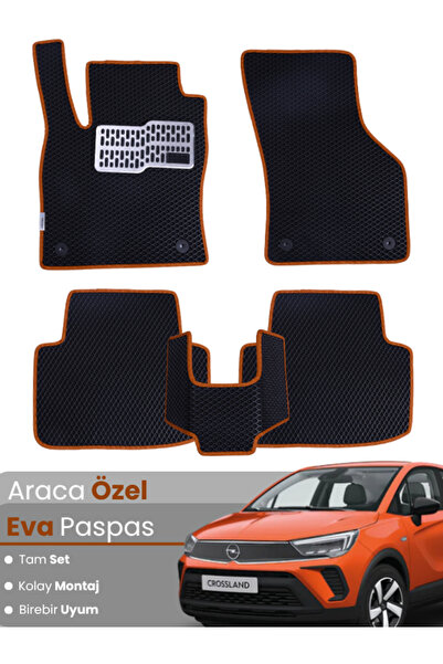 stiloto Opel Crossland (2020-2025) Uyumlu EVA Paspas Tam Set – Birebir Uyum,S...