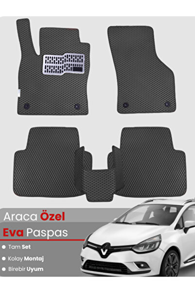stiloto مجموعة كاملة من سجادة EVA المتوافقة مع Renault Clio 4 Station Wagon (...
