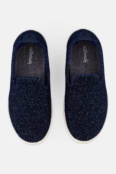Allbirds Women Wool Loungers Slip On Outdoors Shoes, Navy