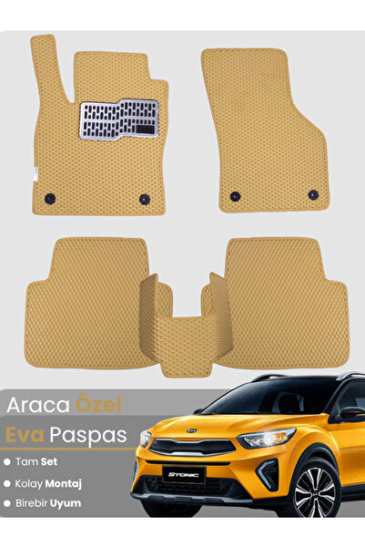 stiloto مجموعة كاملة من سجادة EVA المتوافقة مع Kia Stonic (2017-2025) - مطابق...