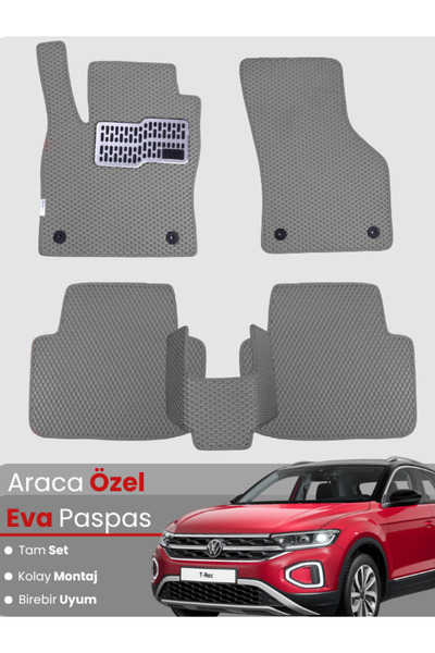 Figapp Volkswagen T-Roc (2017-2025) Uyumlu EVA Paspas Tam Set – Birebir Uyum,...