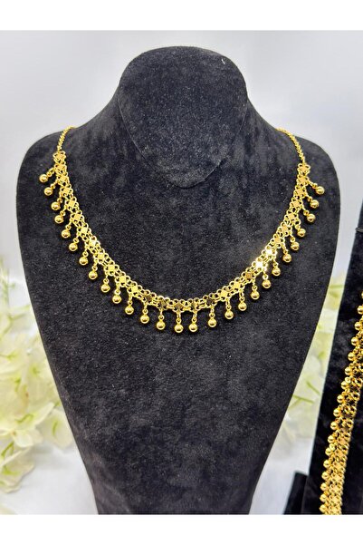 Constanza Exclusive 22 Ayar Altın Kaplama Özel Tasarım Kiş Niş Set Lvd790 790