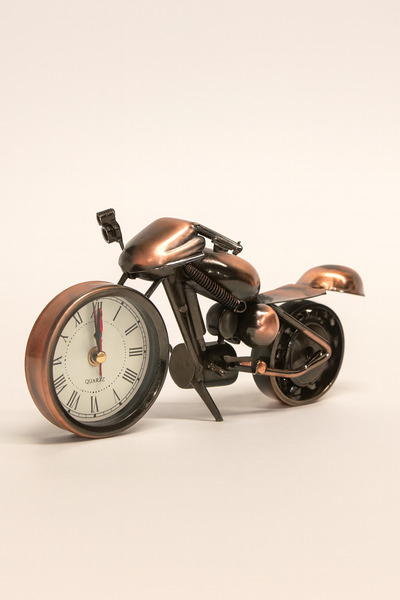 Mersi SHOP Metal Motor Tasarımlı Masa Saati – Saatli Dekoratif Motosiklet | 2...