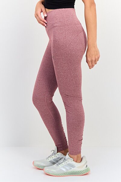 Puma Women Tight Fit Brand Logo 7/8 Training Tights, Maroon Heather