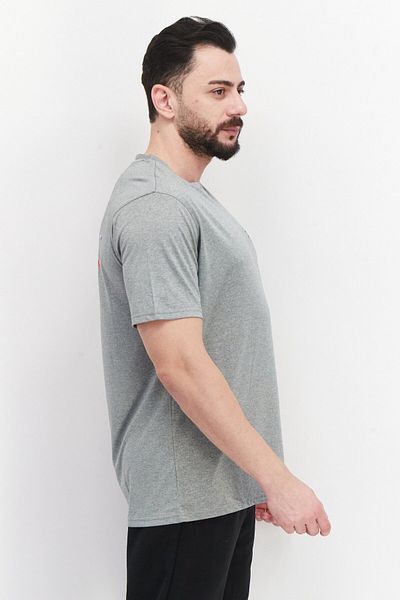 Havana Jim Men Crew Neck Short Sleeves Printed T-Shirt, Grey