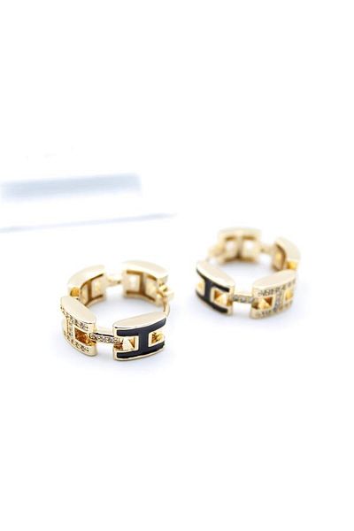 SepetBudur RL Hoop Earrings - Gold
