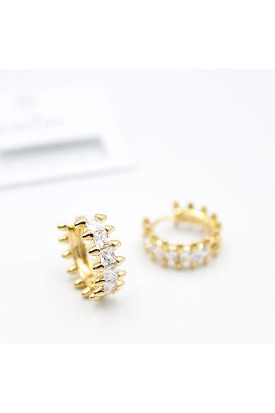 SepetBudur Jewelled Hoop Earrings - Gold