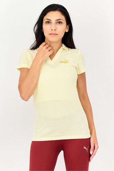 Puma Women Regular Fit Short Sleeves Outdoor Polo Shirt, Yellow