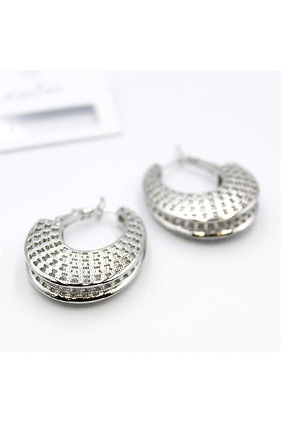 SepetBudur Filigree Hoop Earrings - Silver