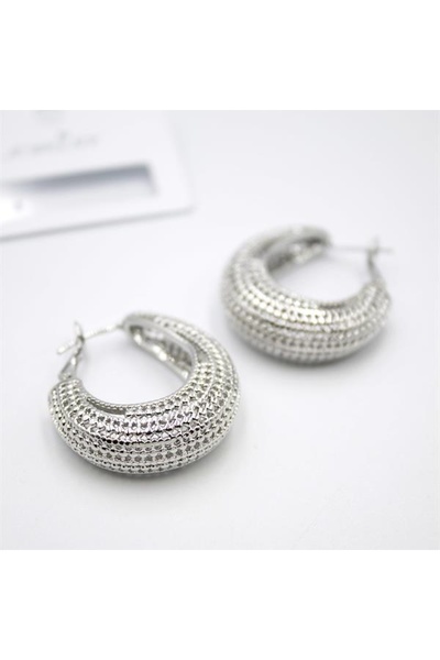 SepetBudur Filigree Hoop Earrings - Silver
