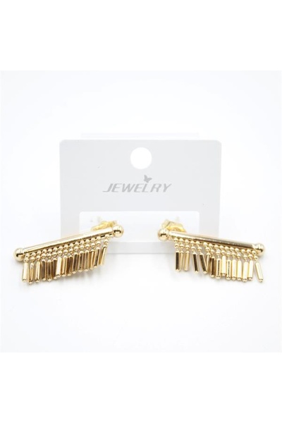 SepetBudur Bar Dangle Earrings - Gold