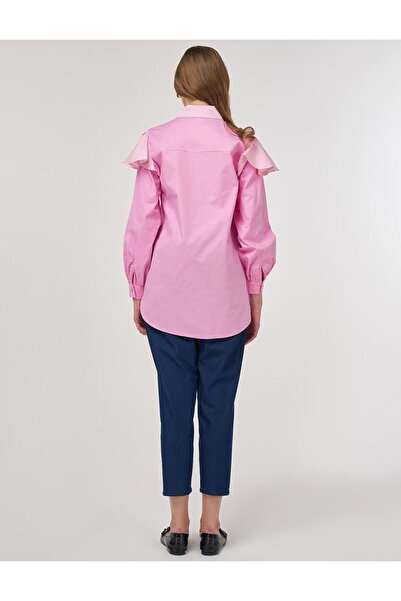 KYR Ruffle Detailed Cotton Tunic Candy Pink