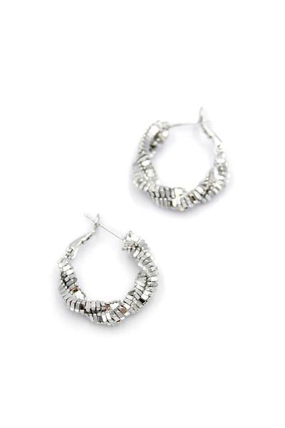 SepetBudur Serrated Earrings - Silver