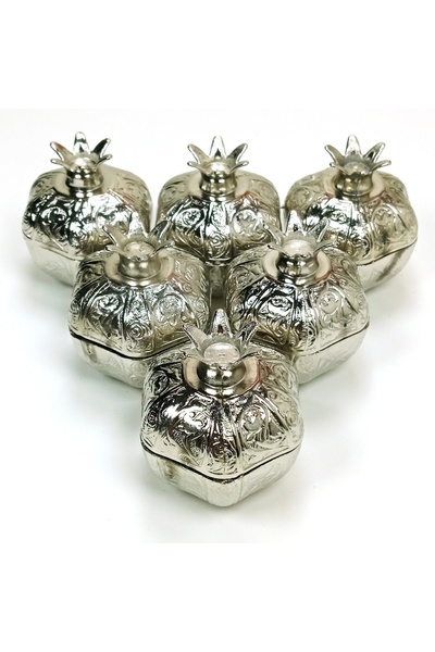 SepetBudur 6-piece mini vintage ottoman themed light color pomegranate delight presentation