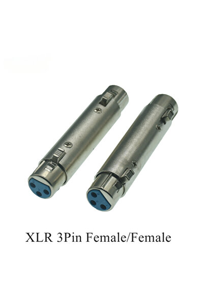 Choice18 قطعتان من موصل XLR 3 سنون F إلى F 3 سنون XLR أنثى إلى 6.35 مم ذكر أح...