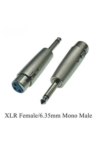 Choice5 1 قطعة XLR F إلى 6.35 M1 3Pin XLR أنثى إلى 6.35 مم ذكر محول موصل أحاد...