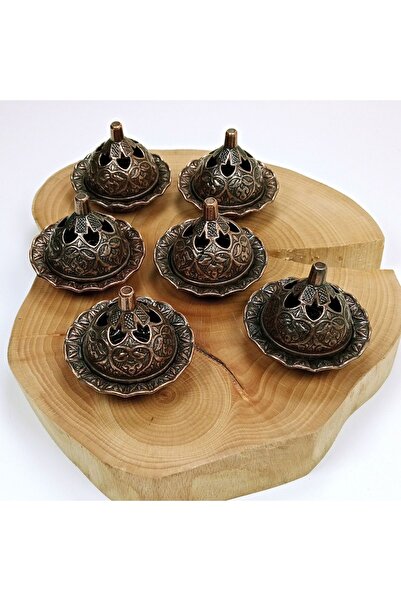 SepetBudur 6-Piece Mini Antique Ottoman Themed Dark Color Turkish Delight Presentation