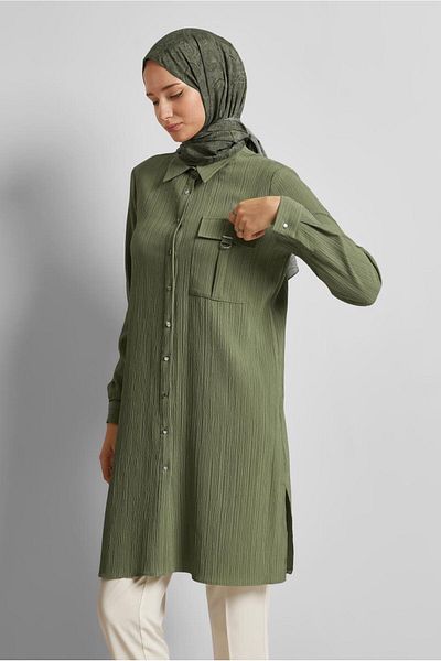 Alvina Shirt Collar Tunic 45576