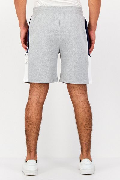 Nautica Men Embroidered Logo 7,5 Length Basic Shorts, Grey